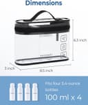 Thumbnail 3 de BAGSMART TSA Clear Toiletry Bag 2-pack, quart size 🧳