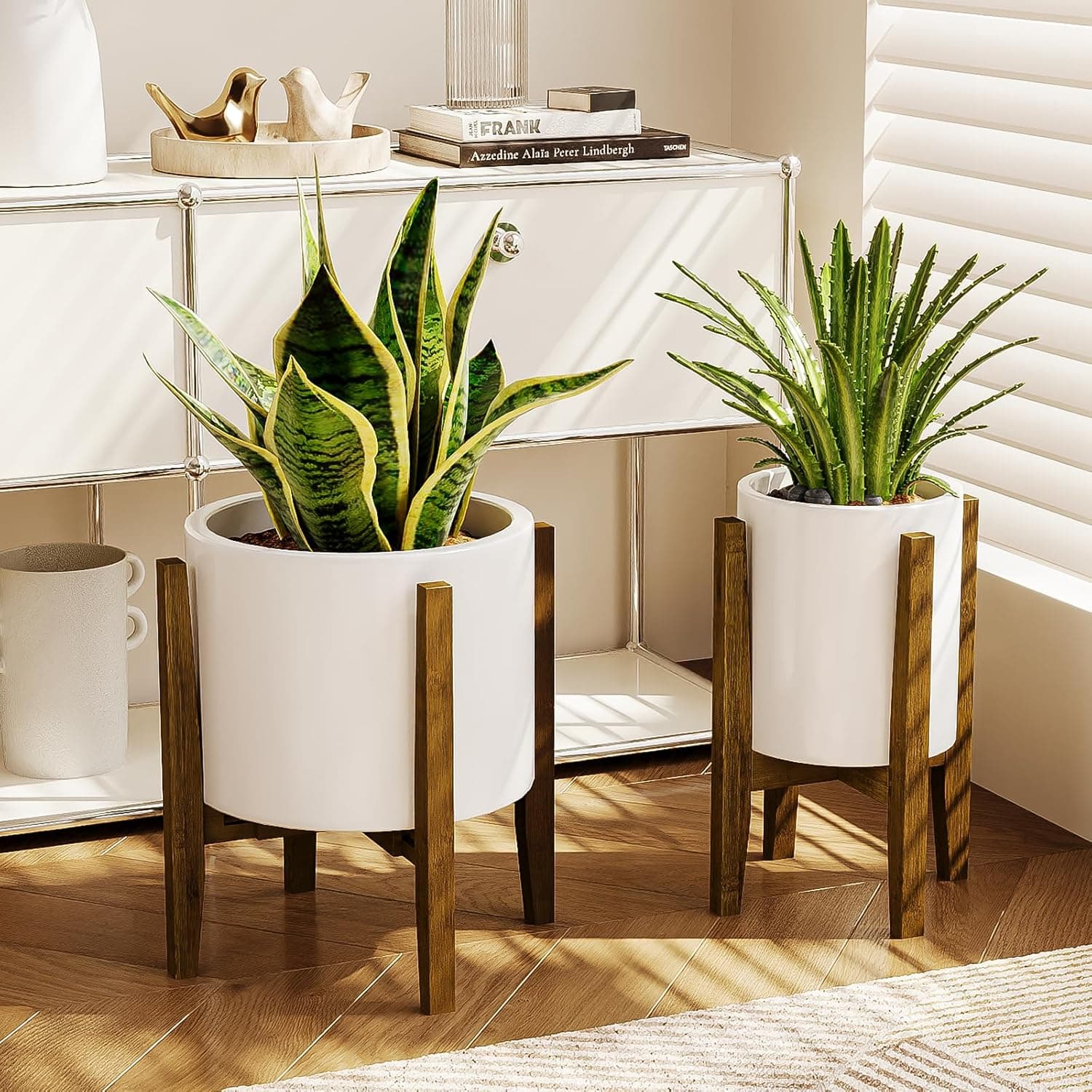 Bamworld Adjustable Plant Stand for 7.8–12" Planters 🪴