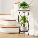 Thumbnail 3 de Bamworld Plant Stand 2‑Tier Metal Plant Rack 🪴