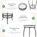 Thumbnail 5 de Bamworld Plant Stand 2‑Tier Metal Plant Rack 🪴