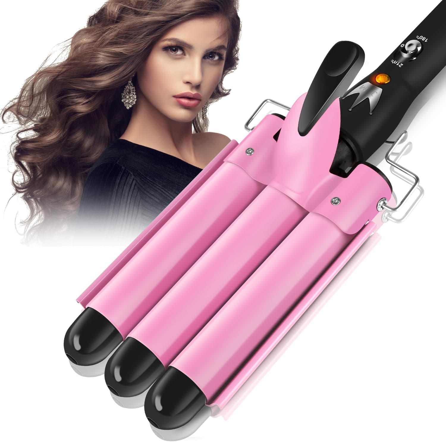 3 Barrels Hair Curler 25mm with 2-temp control ✨💇♀️🎀