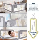 Thumbnail 3 de Bed Guard 1.8M Adjustable Toddler Bed Rail 🛏️