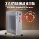 Thumbnail 3 de Belaco 2500W oil filled radiator heater 11-fin 🔥