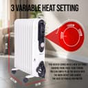 Thumbnail 5 de Belaco 2500W oil-filled radiator with 24H timer 🔥