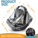Thumbnail 1 de Bemece Universal Car Seat Rain Cover with Window ☔️