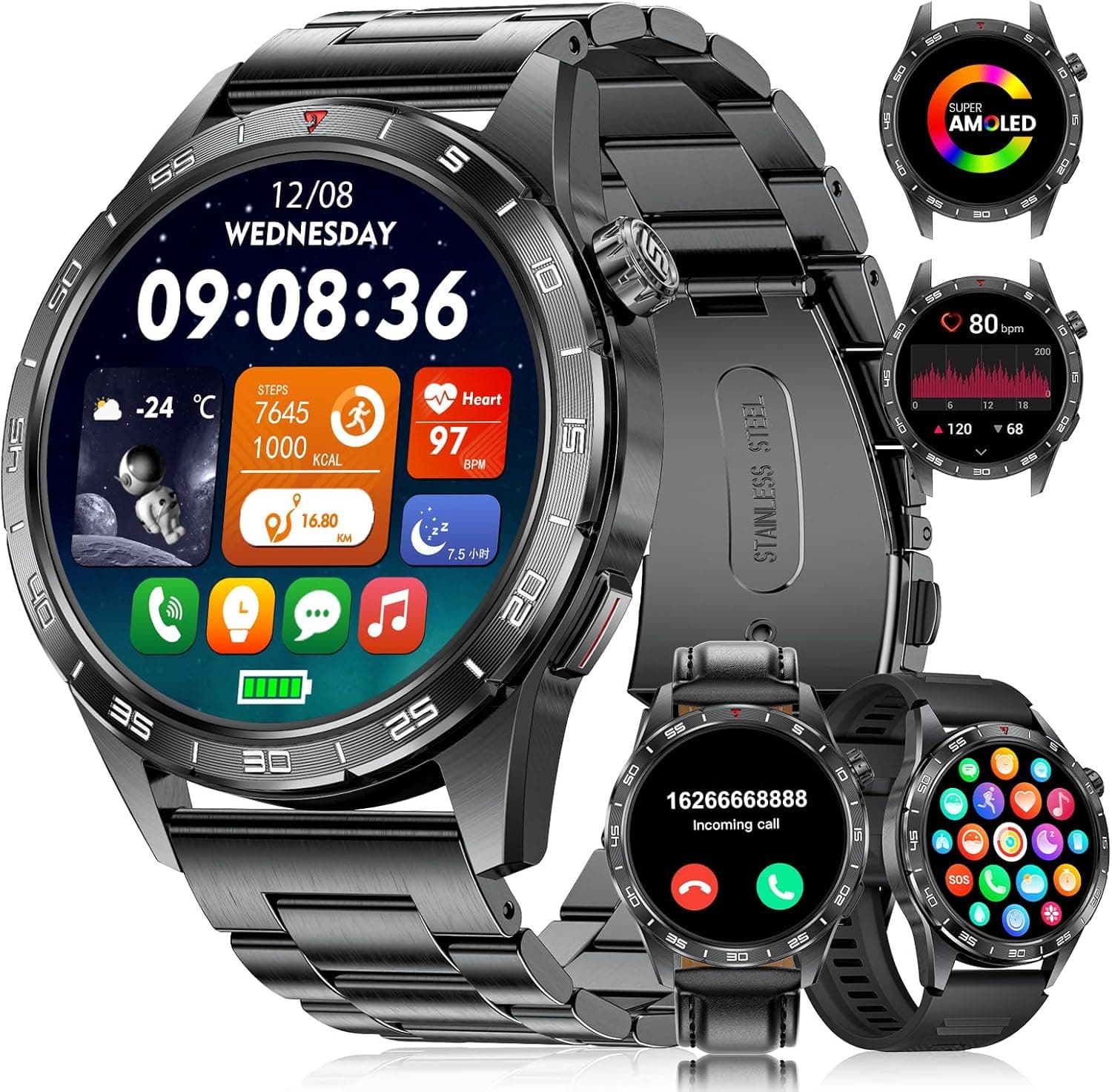 BENYAR SMART Military Smart Watch 1.43" AMOLED ⌚