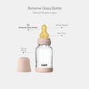 Thumbnail 1 de BIBS Boheme Baby Glass Bottle 120 ml — anti-colic 🍼