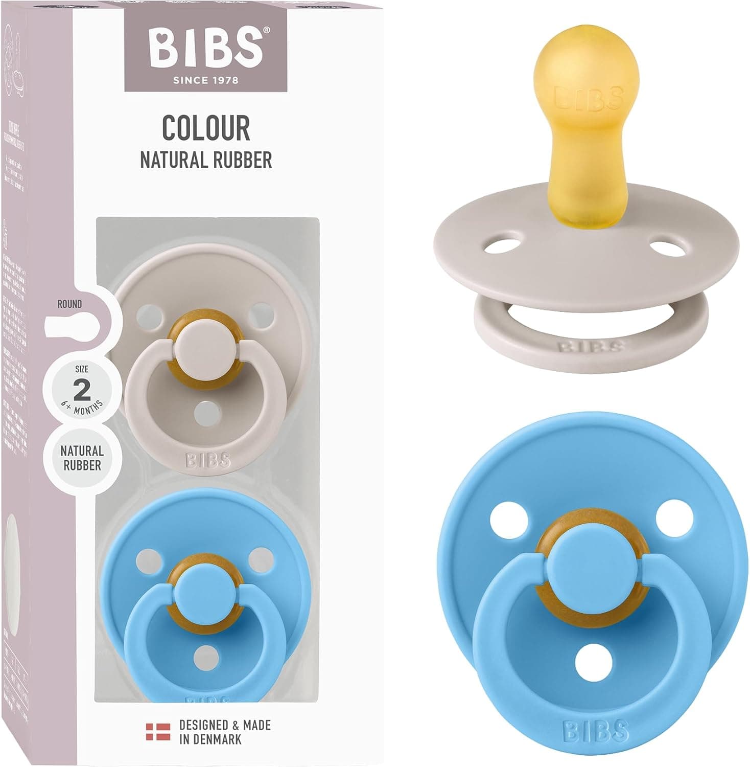 BIBS Colour Pacifier Size 2 (6–18 months) 🍼
