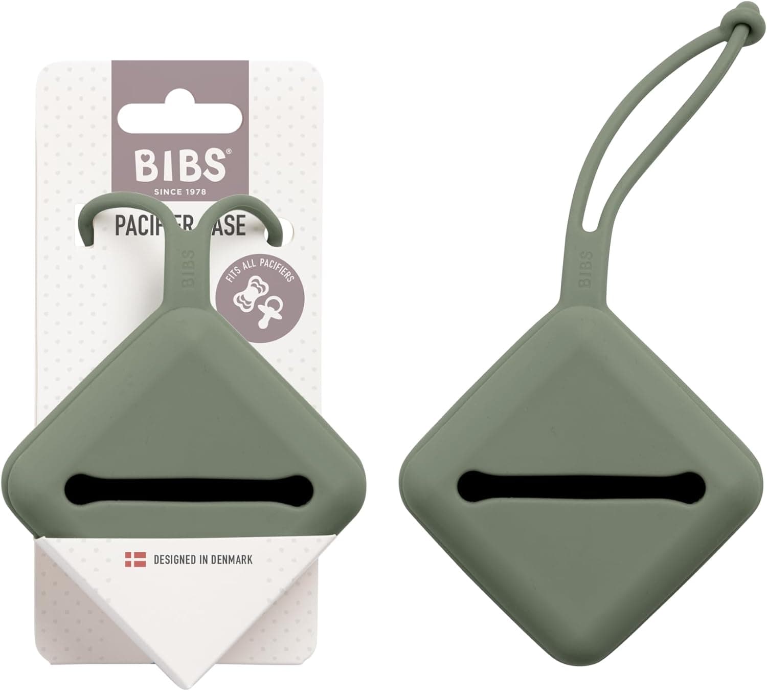 BIBS Pacifier Case Pine holds 3 dummies 🍼