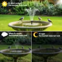 Thumbnail 2 de Biling Solar Pond Fountain 6W pump with 3000mAh battery ⛲