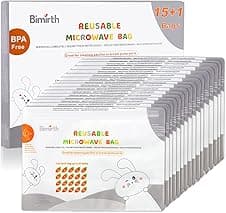 Bimirth Microwave Steriliser Bags 16-pack for baby bottles 🍼