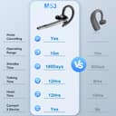 Thumbnail 5 de Bluetooth Headsets Dual Mic V5.1, 72 hrs playtime 🎧