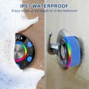 Thumbnail 5 de Bluetooth Shower Speaker, Portable Speakers Bluetooth 5.3 with HD Sound, IPX7 Waterproof, Colorful RGB Light/LED Display/Shower Radio/Hands-Free Call/Suction Cup, Perfect for Bathroom Sing-Along
Bluetooth Shower Speaker, Portable Speakers Blueto…