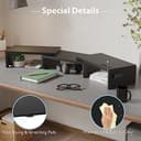 Thumbnail 5 de BONTEC Dual Wooden Monitor Stand adjustable angle 📺