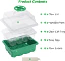 Thumbnail 1 de Bonviee 10 Pack Seed Starter Trays 12-cell mini greenhouse 🌱