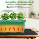 Thumbnail 3 de Bonviee 10 Pack Seed Starter Trays 12-cell mini greenhouse 🌱