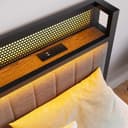 Thumbnail 6 de BORPHOM Double Bed Frame with LED lights 🛏️