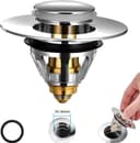 Thumbnail principal de Brass Universal Pop Up Drain Stopper 34–38mm 🚰
