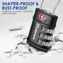 Thumbnail 5 de Brillirare 3-digit TSA luggage lock 2-pack 🔒