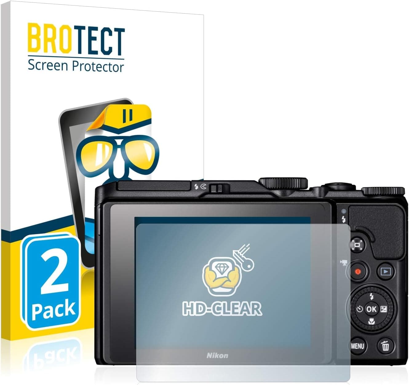 brotect Screen Protector for Nikon Coolpix A900, 2-pack 📷