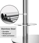 Thumbnail 2 de Brushed Nickel Toilet Paper Holder Stand 3-roll 🚽