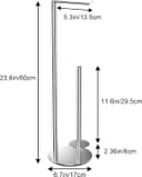 Thumbnail 5 de Brushed Nickel Toilet Paper Holder Stand 3-roll 🚽
