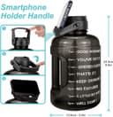 Thumbnail 3 de BuildLife Motivational Water Bottle 2.2L large jug with straw 💧