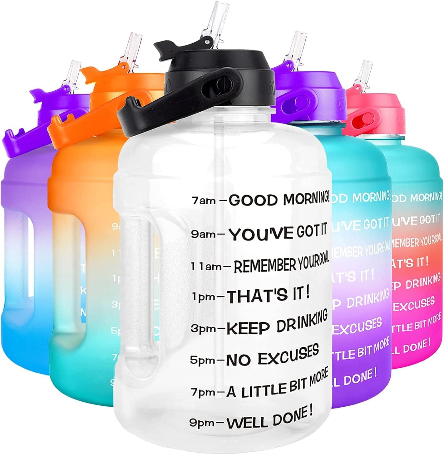 BuildLife Motivational Water Bottle 2.2 L 💧