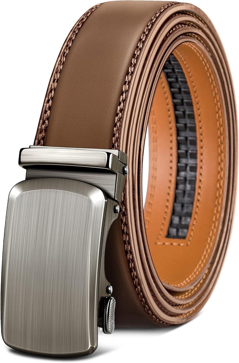 BULLIANT Men's Leather Ratchet Belt 1 3/8″ 👔