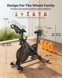 Thumbnail 6 de Burever Exercise Bike with LED Display 📷