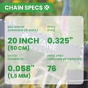 Thumbnail 1 de Byane 3 Pack Chainsaw Chain 20" 76 links ⛏️