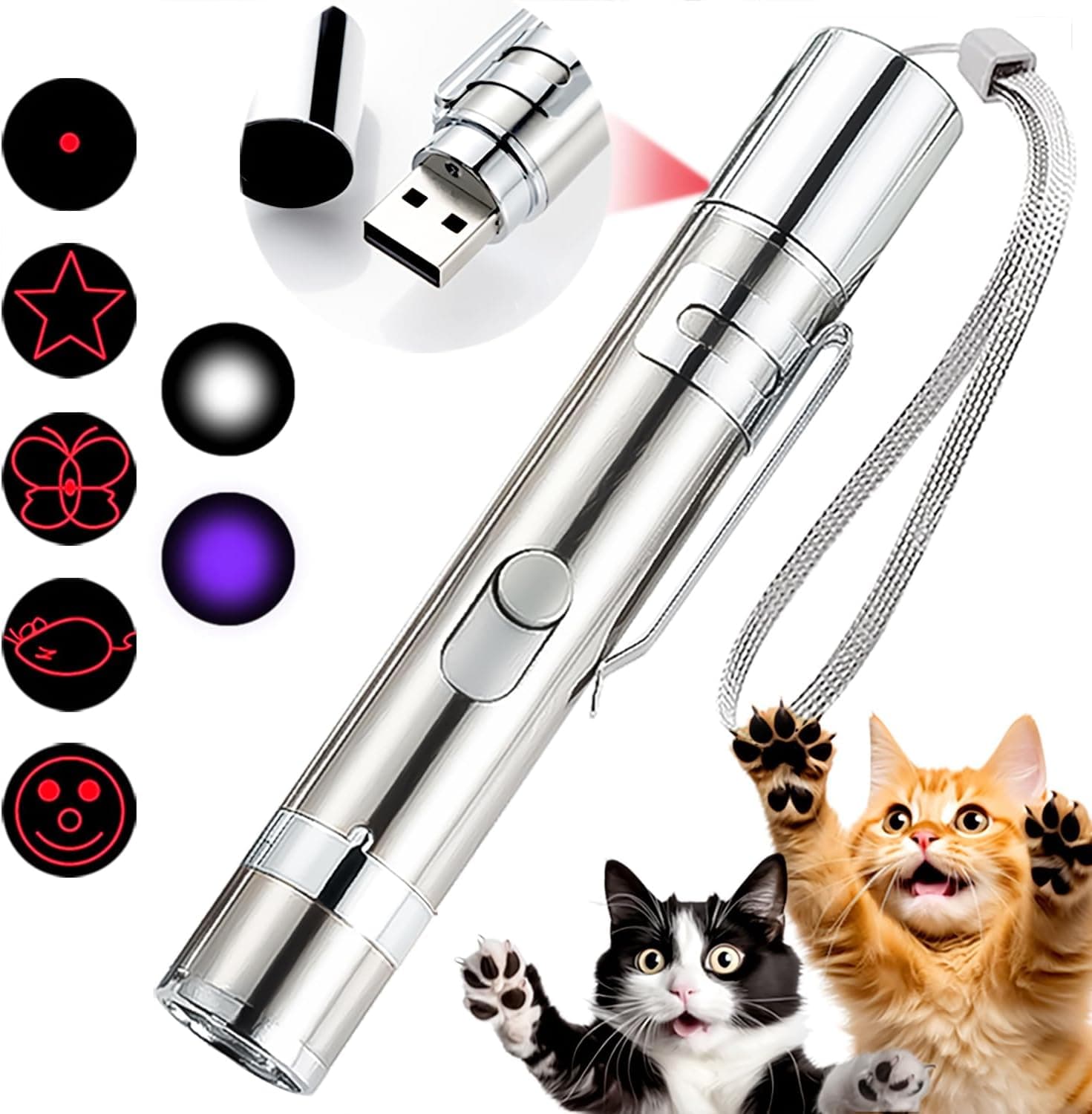 Cakkone 7-in-1 Red Pointer cat toy 🎯