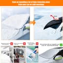 Thumbnail 4 de Car Windscreen Cover with Magnetic Mirrors 145×118cm 📷