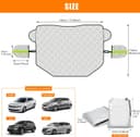 Thumbnail 6 de Car Windscreen Cover with Magnetic Mirrors 145×118cm 📷