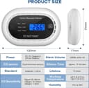 Thumbnail 3 de Carbon Monoxide Detector LCD with 10‑year battery 🚨