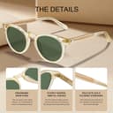 Thumbnail 4 de CARFIA CA5506 Polarised round sunglasses UV400 🕶️