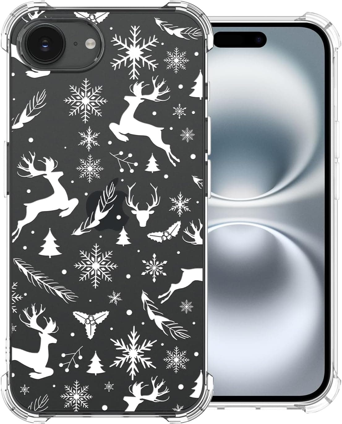 CAROKI Clear Christmas Case for iPhone 16e 📱