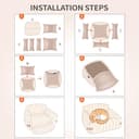 Thumbnail 7 de CheerPals Extended Cat Sofa 63×55–66 cm cat bed 🐱