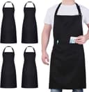 Thumbnail 4 de Chef Aprons 4 Pack Waterproof Apron with 2 Pockets 🧑🍳