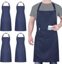Thumbnail 6 de Chef Aprons 4 Pack Waterproof Apron with 2 Pockets 🧑🍳