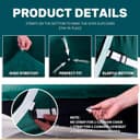 Thumbnail 2 de CHELZEN Velvet 3 Seater Sofa Cover, Blackish Green 🛋️