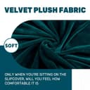 Thumbnail 3 de CHELZEN Velvet 3 Seater Sofa Cover, Blackish Green 🛋️
