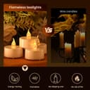 Thumbnail 5 de cimetech 12PCs LED tea lights with timer 12 📦