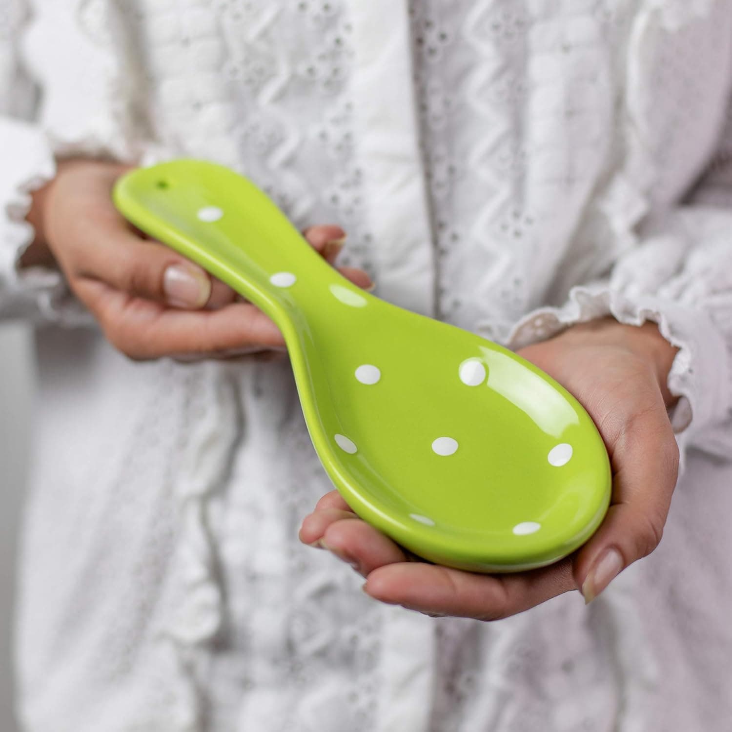 City to Cottage Pistachio Green Spoon Rest 🍽️