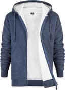 Thumbnail principal de CityComfort Mens Hoodie fleece zip, M-3XL 👕