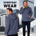 Thumbnail 5 de CityComfort Mens Hoodie fleece zip, M-3XL 👕