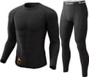Thumbnail principal de CL convallaria Men's Thermal Underwear Long Johns Winter Long Sleeve Top And Bottoms Set Mens Base Layers Thermals Inner Wear Ski Gear
CL convallaria Men's Thermal Underwear Long…