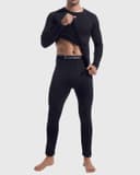 Thumbnail 1 de CL convallaria Men's Thermal Underwear Long Johns Winter Long Sleeve Top And Bottoms Set Mens Base Layers Thermals Inner Wear Ski Gear
CL convallaria Men's Thermal Underwear Long…