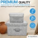 Thumbnail 3 de Clay Roberts Storage Baskets Pack of 2, Grey 🧺