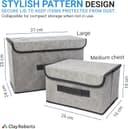 Thumbnail 4 de Clay Roberts Storage Baskets Pack of 2, Grey 🧺